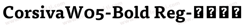 CorsivaW05-Bold Reg字体转换